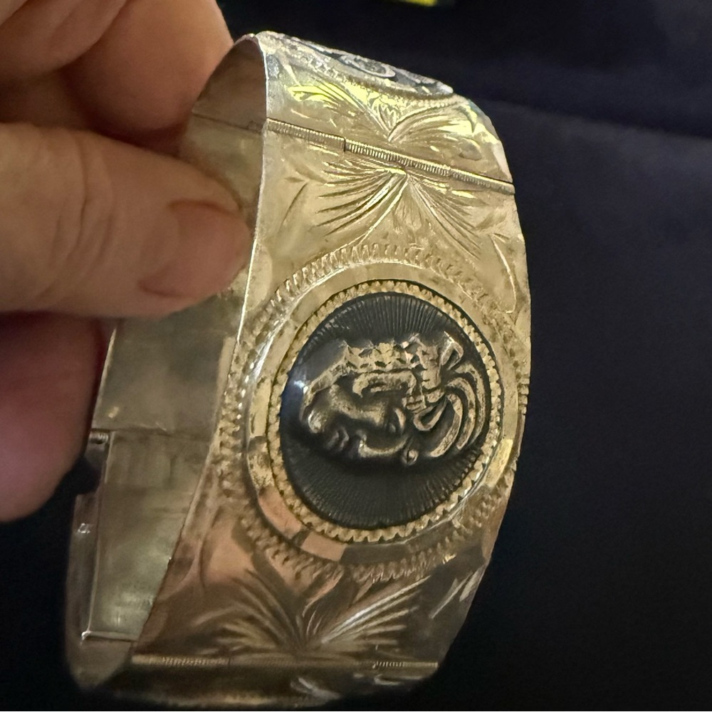 Sterling Silver Story Panel Bracelet - Picture 4 of 8